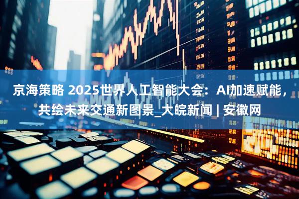 京海策略 2025世界人工智能大会：AI加速赋能，共绘未来交通新图景_大皖新闻 | 安徽网
