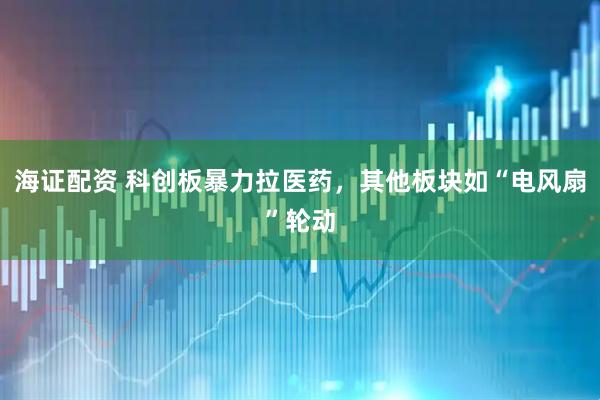 海证配资 科创板暴力拉医药，其他板块如“电风扇”轮动
