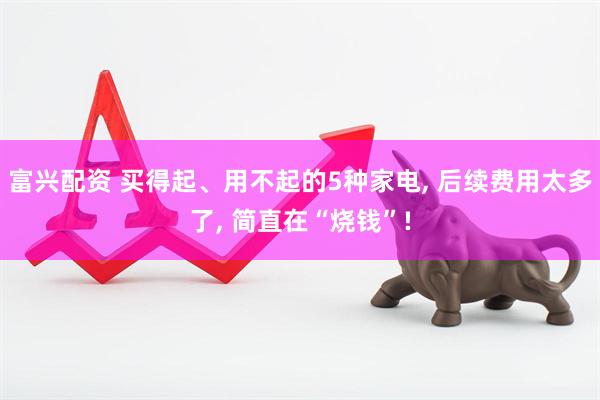 富兴配资 买得起、用不起的5种家电, 后续费用太多了, 简直在“烧钱”!
